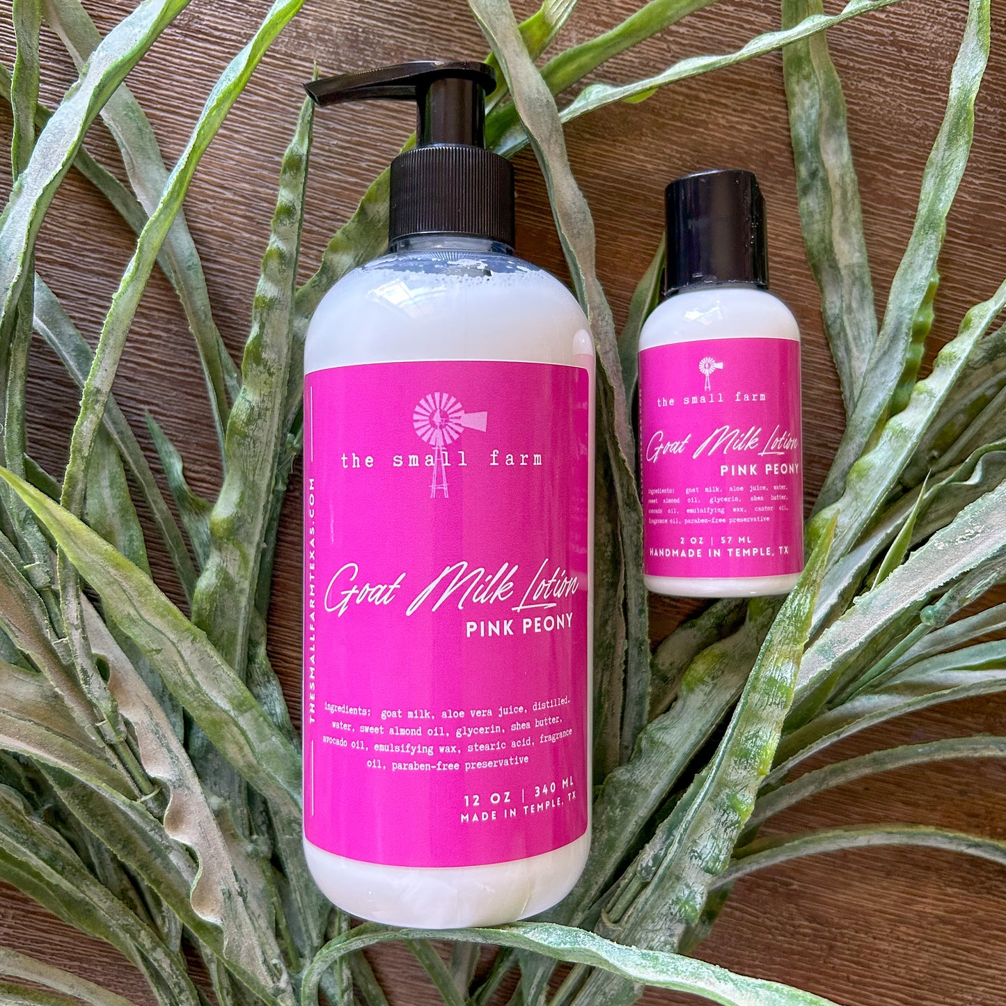 Goat Milk Lotion:  Pink Peony