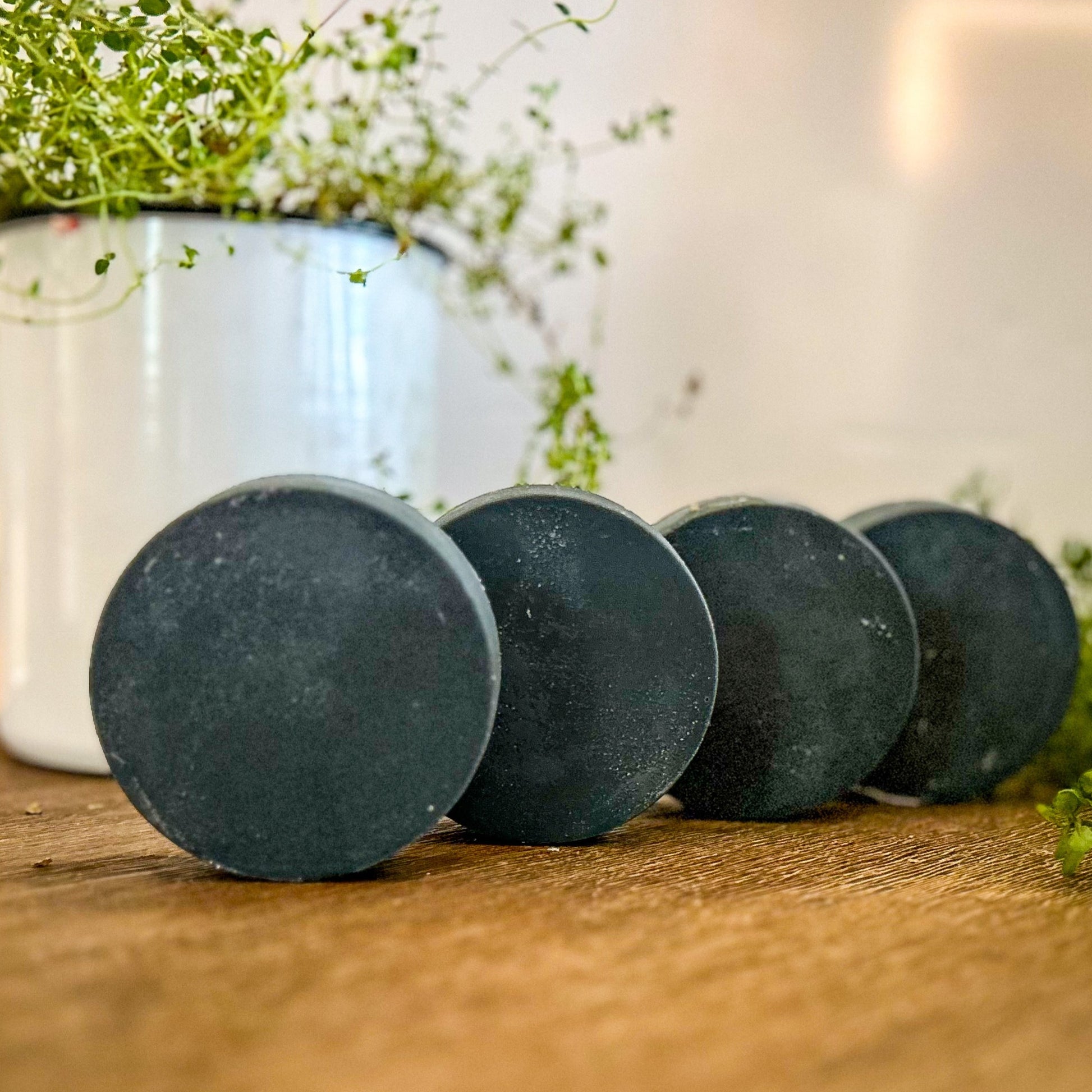 Deep Cleanse Goat Milk Soap made with activated charcoal and essential oil blend.  Effective for acne prone skin, but gentle enough for normal and mature skin.