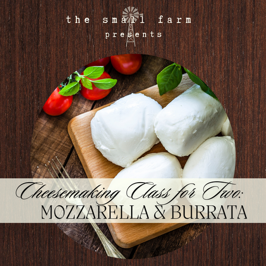 Cheesemaking for Two:  Mozzarella & Burrata | September 28, 6-8pm | 3 Texans Winery