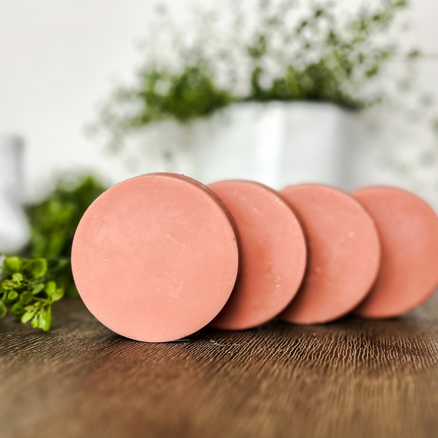 Pink Peony Goat Milk Soap made with pink rose clay