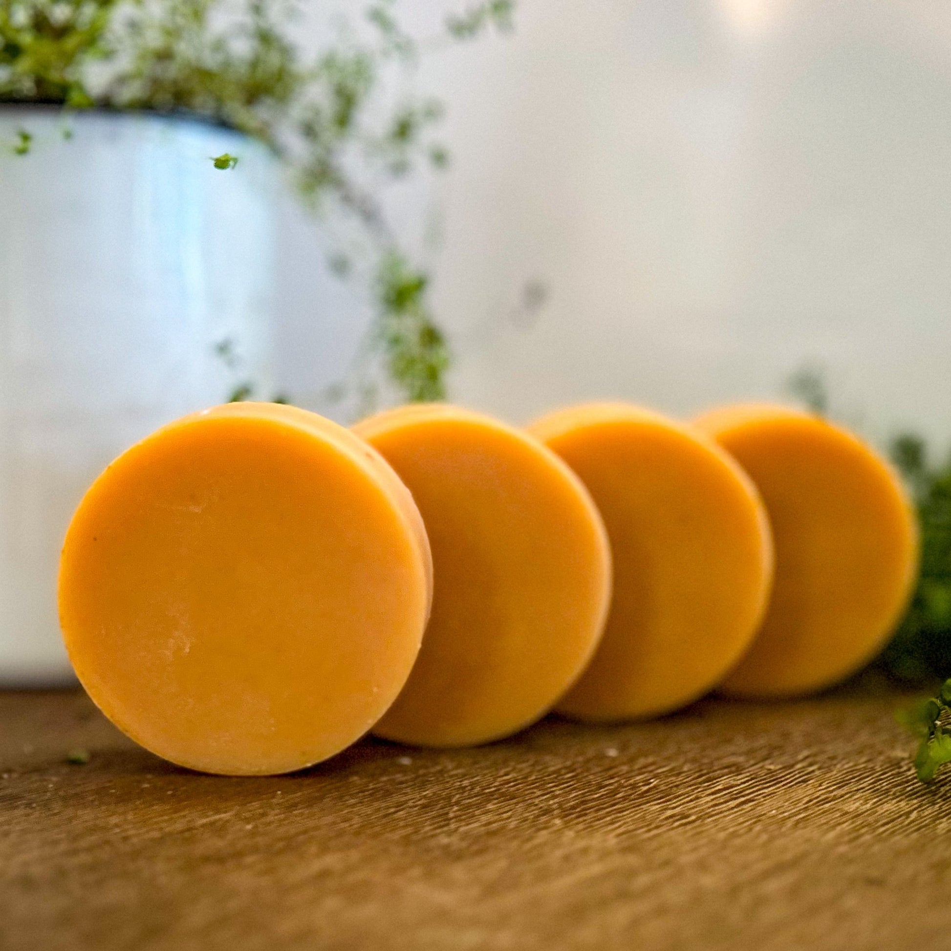 Citrus + Carrot Goat Milk Soap with carrot puree and turmeric